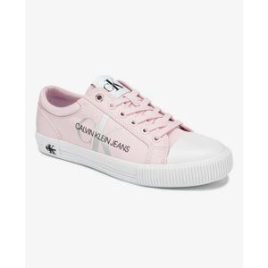 Calvin Klein dámské růžové plátěné boty - 37 (TN9)